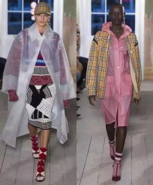 PVC Burberry Translucent Fashion Coat